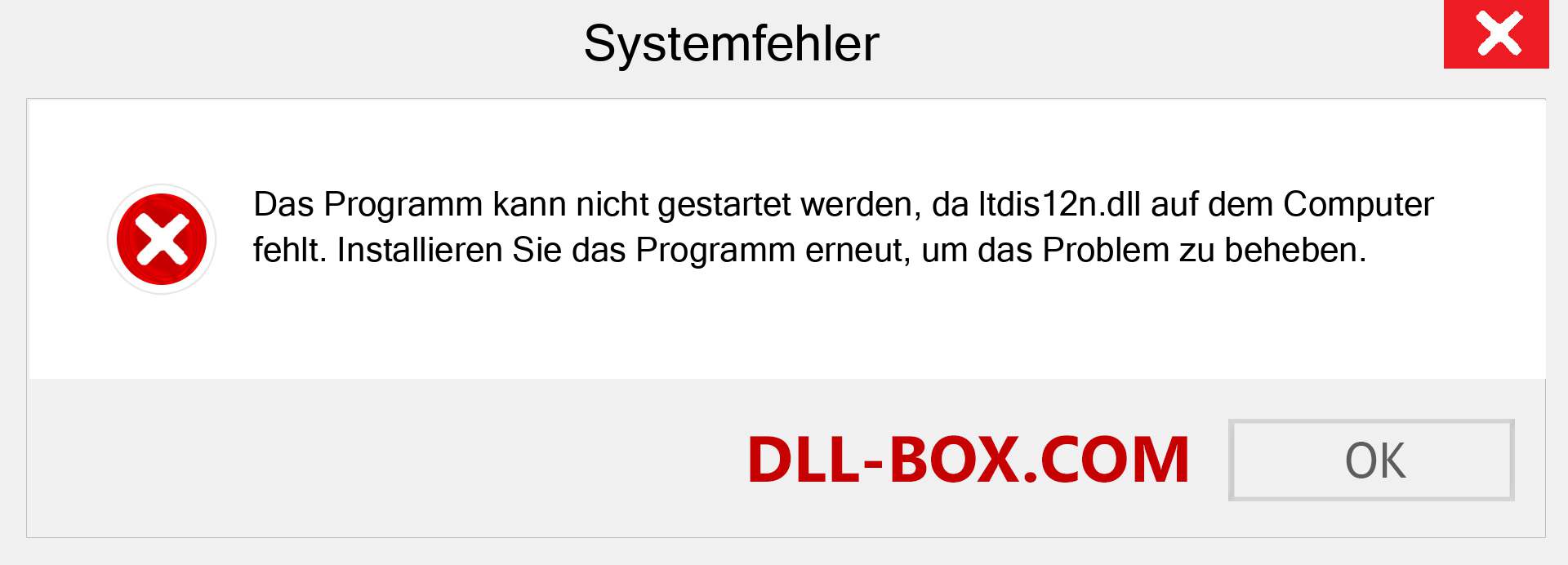 ltdis12n.dll-Datei fehlt?. Download für Windows 7, 8, 10 - Fix ltdis12n dll Missing Error unter Windows, Fotos, Bildern