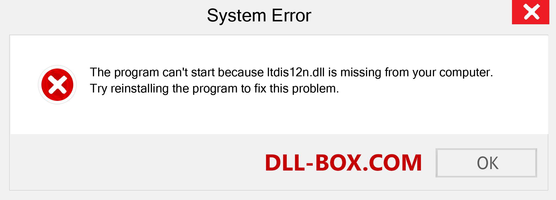  ltdis12n.dll file is missing?. Download for Windows 7, 8, 10 - Fix  ltdis12n dll Missing Error on Windows, photos, images