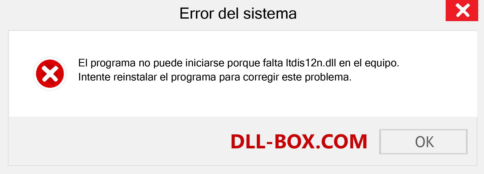 ¿Falta el archivo ltdis12n.dll ?. Descargar para Windows 7, 8, 10 - Corregir ltdis12n dll Missing Error en Windows, fotos, imágenes